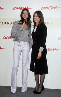 Asia Argento and Moran Atias at the photocall of "La terza madre" during the 2nd Rome Film Festival.