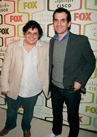 Josh Gad and Ty Burrell at the FOX Fall Eco-Casino party.