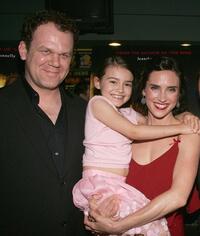 John C. Reilly, Ariel Gade and Jennifer Connelly at the premiere of "Dark Water."
