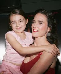 Ariel Gade and Jennifer Connelly at the premiere of "Dark Water."