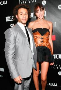 Corbin Bleu and Gal Gadot at the CW Network celebration of its new series "The Beautiful Life: TBL."