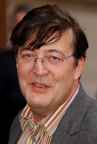Stephen Fry at the Saatchi Gallery celebrity launch party.