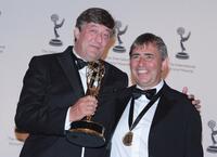 Stephen Fry and Director Ross Wilson at the 35th Annual International Emmy Awards.