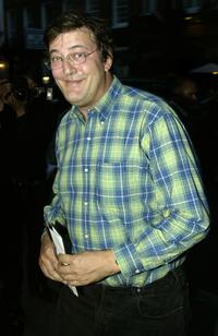 Stephen Fry at the reception and private celebrity screening of "The Bourne Identity."