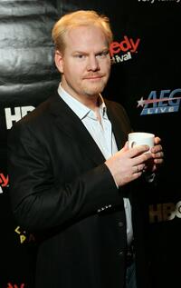 Jim Gaffigan at the backstage during the Comedy Festival.