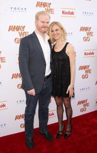 Jim Gaffigan and Jeannie Gaffigan at the special New York screening of "Away We Go."