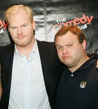 Jim Gaffigan and Frank Caliendo at the HBO's The Comedy Festival.