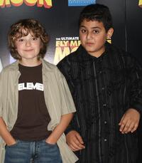 Trevor Gagnon and David Gore at the Los Angeles premiere of "Fly Me To The Moon."