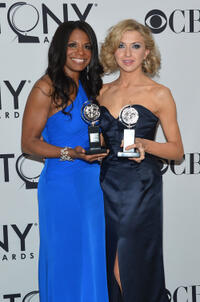 Audra McDonald and Nina Arianda at the 66th Annual Tony Awards in New York.