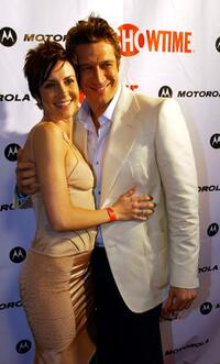 Michelle Clunie and Robert Gant at the premiere of "Queer as Folk" and "The L Word."
