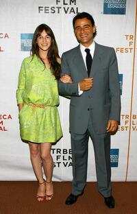 Charlotte Gainsbourg and Vincenzo Amato at the premiere of "Golden Door" during the 2007 Tribeca Film Festival.