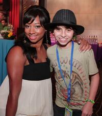 Monique Coleman and Moises Arias at the after party of the DVD release of "High School Musical 2."
