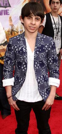 Moises Arias at the premiere of "Hannah Montana: The Movie."