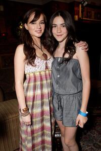 Ashley Rickards and Isabelle Fuhrman at the Melanie Segal's Celebrity S.O.S (Save Our Seas) Lounge.