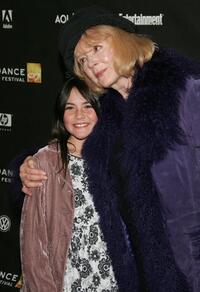 Isabelle Fuhrman and Piper Laurie at the premiere of "Hounddog" during the 2007 Sundance Film Festival.
