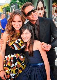 Susan Downey, Isabelle Fuhrman and Robert Downey Jr. at the premiere of "Orphan."