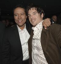 Yancey Arias and Jason Gedrick at the after party of the premiere of "Thief."