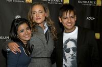 Paulina Gaitan, Alicja Bachleda-Curus and Cesar Ramos at the premiere of "Trade" during the 2007 Sundance Film Festival.