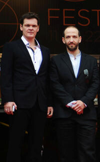Viktor Tremmel and Michael Fuith at the France premiere of "Michael" during the 64th Cannes Film Festival.