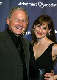 Victor Garber and Jennifer Garner at the Alzheimer's Association's 12th Annual "A Night at Sardi's" Grease themed celebrity fundraiser.