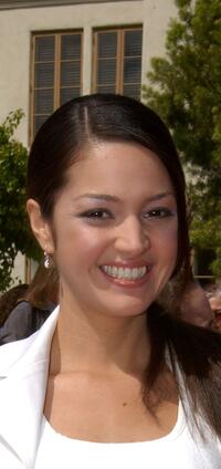Paula Garces at the premiere of "Clockstoppers."