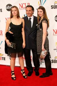 Andy Garcia with daughters Daniella Garcia and Dominik Garciaat the 2007 NCLR ALMA Awards.
