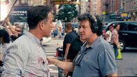 Andy Garcia and Raymond de Felitta on the set of "City Island."