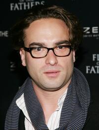 Johnny Galecki at the Cinema Society & Zenith Watches screening of "Flags Of Our Fathers."