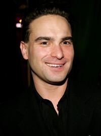 Johnny Galecki at the play opening night of "The Little Dog Laughed."