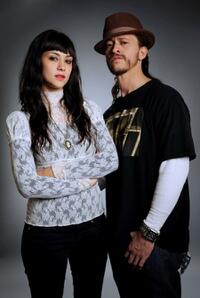 Diana Garcia and Clifton Collins Jr. at the Hollywood Life House.