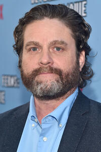 Zach Galiafinakis at the premiere of "Between Two Ferns: The Movie" in Hollywood.