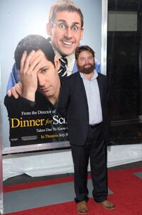 Zach Galifianakis at the New York premiere of "Dinner For Schmucks."