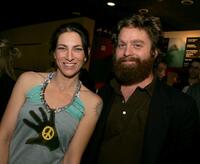 Laura Silverman and Zach Galifianakis at the special screening of "Sarah Silverman: Jesus Is Magic" during the AFI Fest.