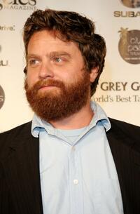 Zach Galifianakis at the Los Angeles Magazine's Comedy issue party.