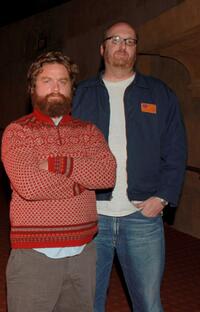Zach Galifianakis and Brian Posehn at the special screening of "The Comedians of Comedy: The Movie."