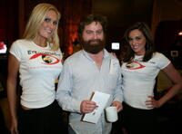 Zach Galifianakis and Guests at the Distinctive Assets gift lounge.