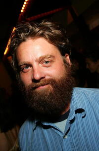 Zach Galifianakis at the Comedy Central Emmy after party.