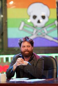 Zach Galifianakis at the Jackass 24 Hour MTV Takeover.