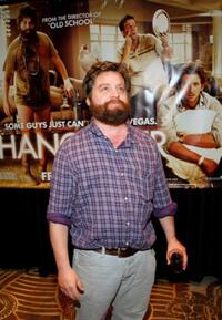 Zach Galifianakis at the "The Hangover" Celebrity Poker Tournament.