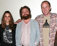 Nancy De Mayo, Zach Galifianakis and Jared Drake at the 2008 AFI Fest special screening of "Visioneers."