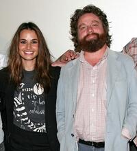 Nancy De Mayo and Zach Galifianakis at the 2008 AFI Fest special screening of "Visioneers."