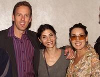 Stephen Kinsella, Callie Thorne and Eileen Galindo at the screening of "Double Parked."