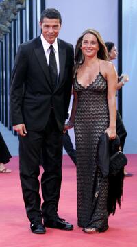 Alessandro Gassman and his wife Sabrina Knaflitz at the premiere of "Nuovomondo" (Golden Door) during the 63rd Venice Film Festival.