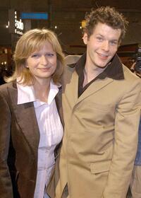 Johanna Gastdorf and Mirko Lang at the premiere of "The Miracle of Bern."
