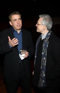 Adam Arkin and Donald Margulies at the after party for the opening of "Brooklyn Boy" at BB Kings.