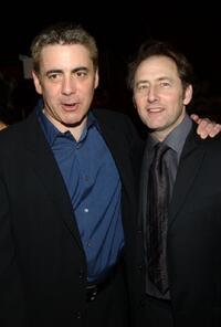 Adam Arkin and Arye Gross at the after party for the opening of "Brooklyn Boy" at BB Kings.