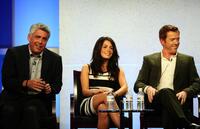 Adam Arkin, Sarah Shahi and Damian Lewis at the television show "Life" during the NBC Univesal Cable portion of the Television Critics Association Press Tour.