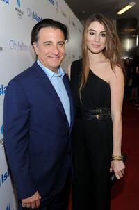 Andy Garcia and Dominik Garcia-Lorido at the premiere of "City Island."