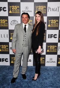 Andy Garcia and Dominik Garcia-Lorido at the 25th Film Independent Spirit Awards.