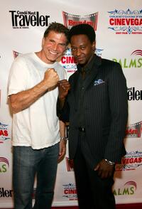 Nick Chinlund and Edi Gathegi at the world premiere of "The Fifth Patient" during the CineVegas film festival.